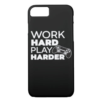 Work Hard Play Hard Classic Essential Case-Mate iPhone Case