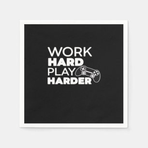 Work Hard Play Hard Classic Essential Napkin