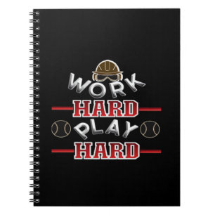 Work Hard Play Hard Classic Notebook