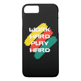 Work Hard Play Hard Cool Design Classic Case-Mate iPhone Case