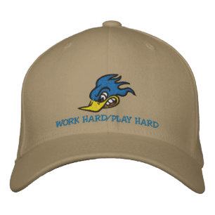 Work Hard/Play Hard Embroidered Hat