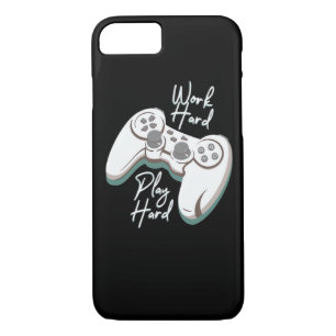 Work Hard Play Hard Essential Funny Case-Mate iPhone Case