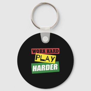 Work Hard Play Hard Essential Trend Keychain