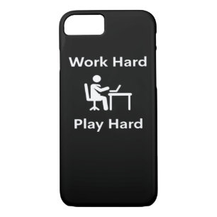 Work Hard Play Hard Laptop Case-Mate iPhone Case