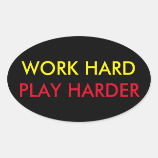 WORK HARD PLAY HARDER STICKER