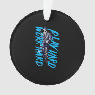 Work Hard Play so Hard Classic Meme Ornament