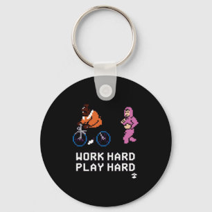 Work Hard Play so Hard - Cloud Nine Classic Keychain