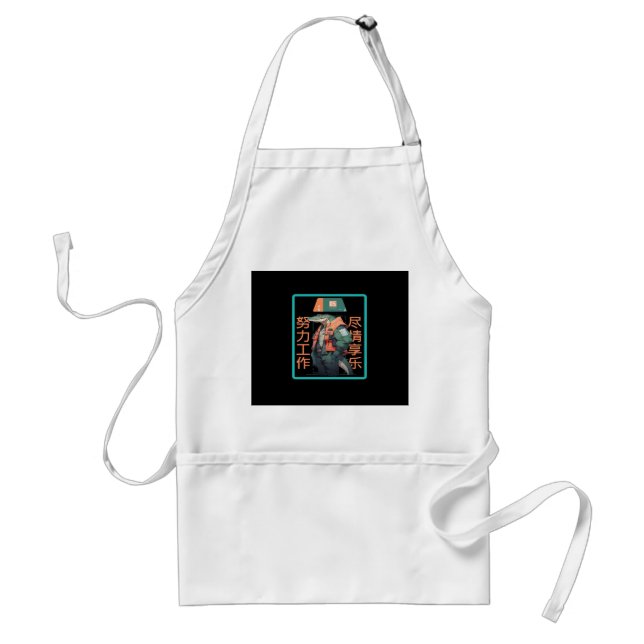 Work Hard Play so Hard Crocodile Standard Apron (Front)