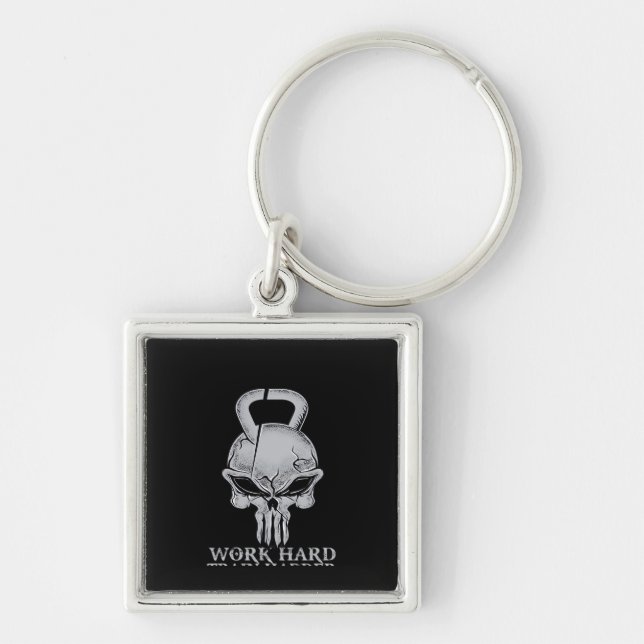 Work Hard Play So Hard For Fitness Freaks Keychain (Front)
