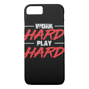 Work Hard Play So Hard Funny Case-Mate iPhone Case