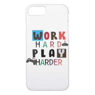 Work Hard Play So Hard Funny Quote Labor Day Case-Mate iPhone Case