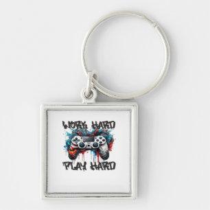Work Hard, Play So Hard - Labour Day Keychain