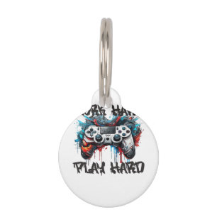 Work Hard, Play So Hard - Labour Day Pet Tag
