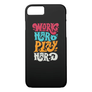 Work Hard Play so Hard Motivation Classic Case-Mate iPhone Case