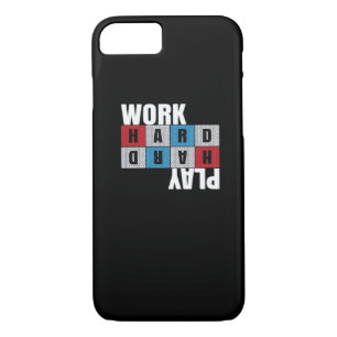 Work Hard, Play So Hard, Motivation, Dedication Case-Mate iPhone Case