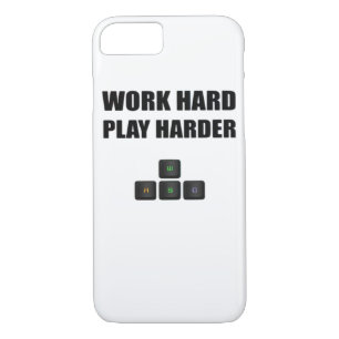 Work Hard Play So Hard - RGB Case-Mate iPhone Case