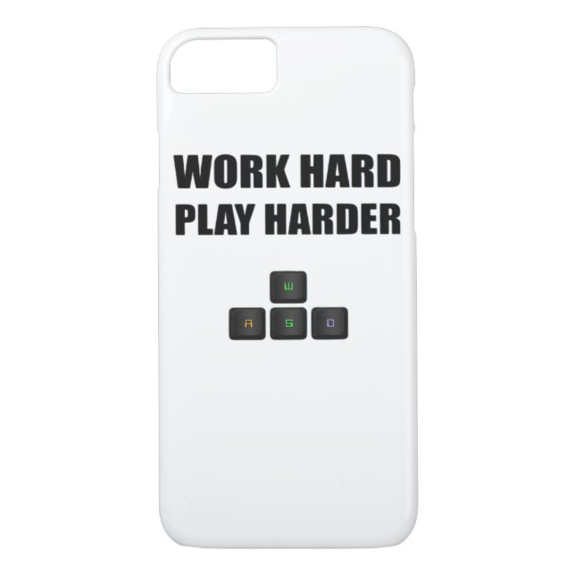 Work Hard Play So Hard - RGB Case-Mate iPhone Case (Back)
