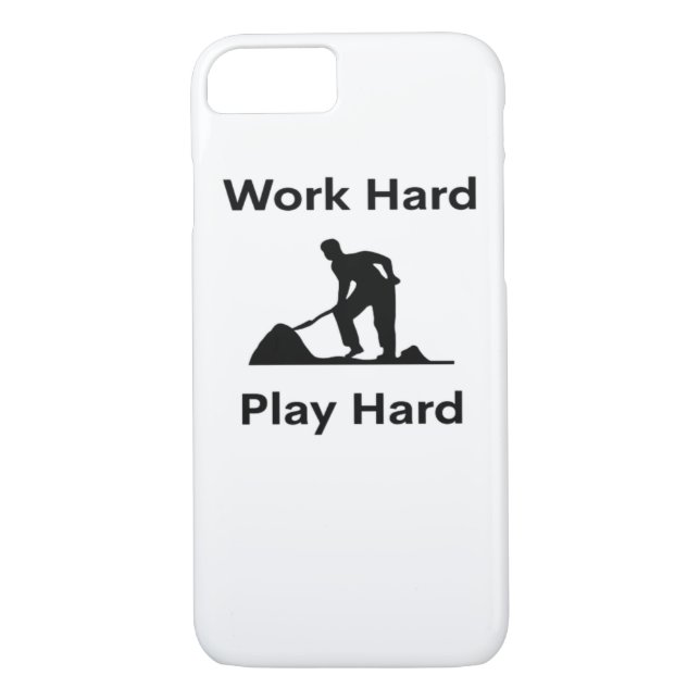 Work Hard Play So Hard Worker Classic Case-Mate iPhone Case (Back)