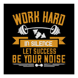Work hard poster