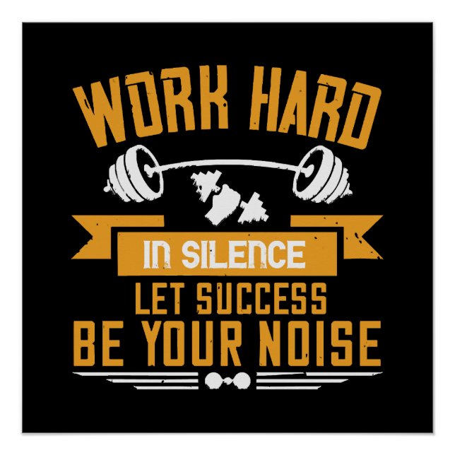 Work hard poster (Front)