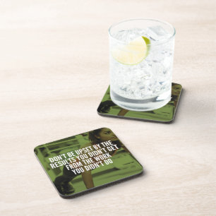 Work Hard - Women's Gym Workout Motivational Coaster
