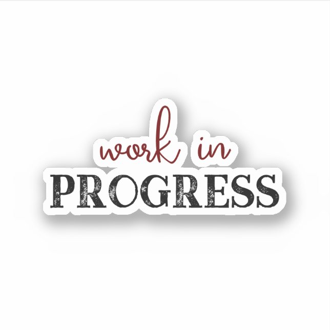 Work in Progress cool trendy  (Front)