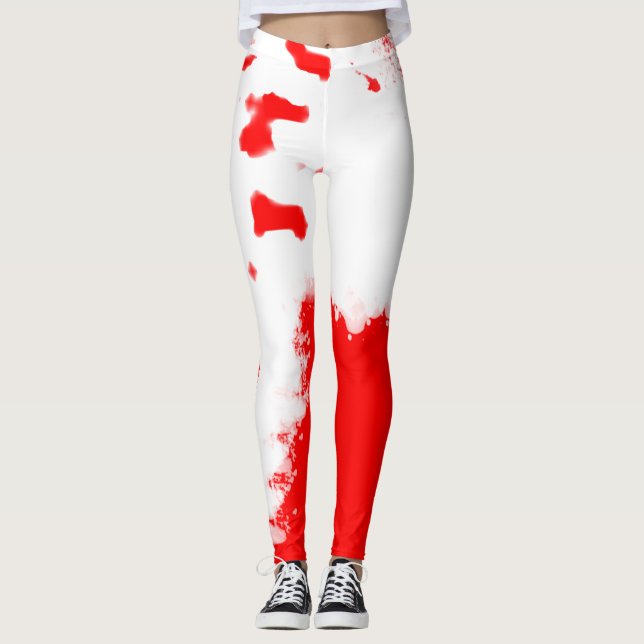 Work In Progress Red V2 Leggings (Front)