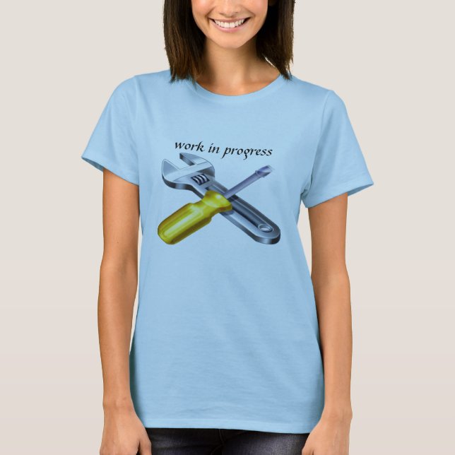 Work in Progress Spaghetti Strap T-Shirt (Front)