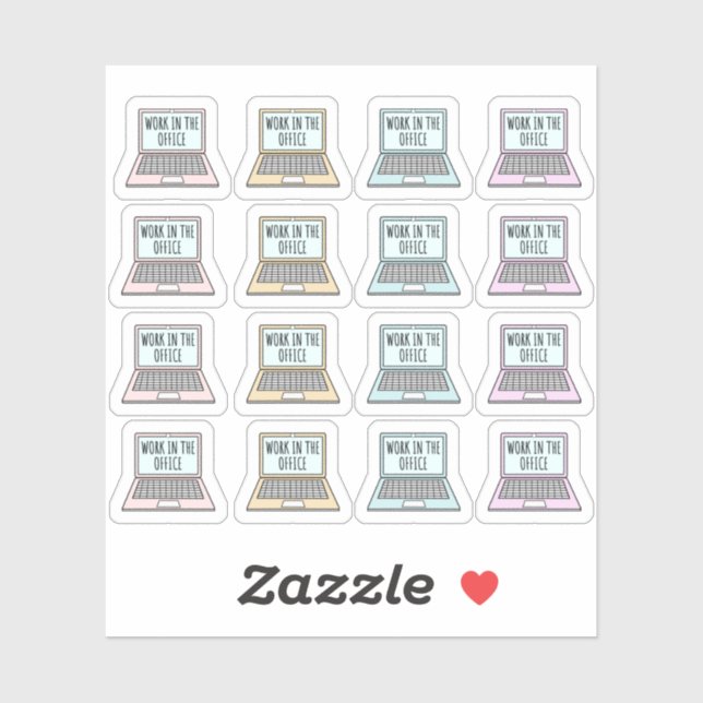 Work In The Office Reminder Working Days Planner (Sheet)