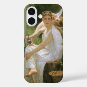Work Interrupted by Bouguereau, Angel Portrait iPhone 16 Case