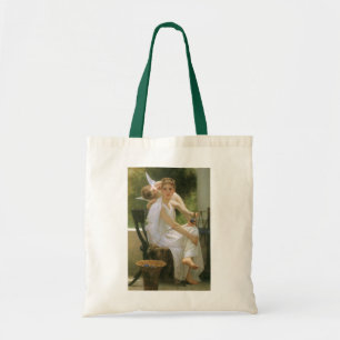 Work Interrupted by Bouguereau, Angel Portrait Tote Bag