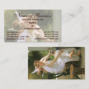 Work Interrupted by William Adolphe Bouguereau Business Card