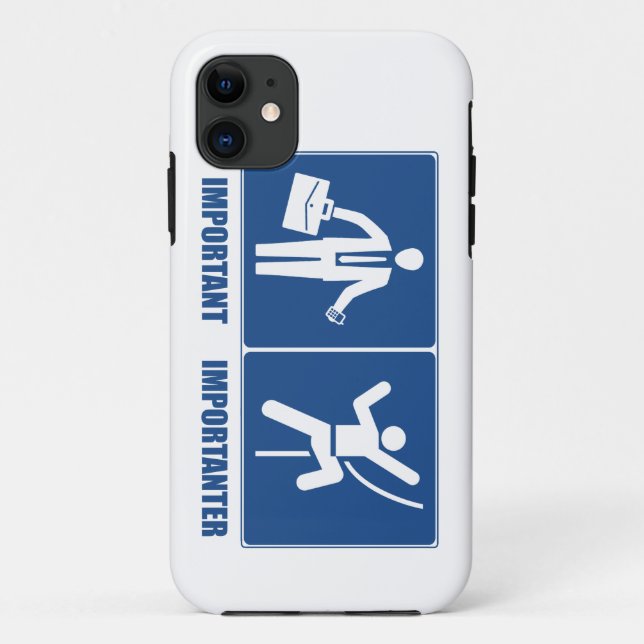 Work Is Important, Climbing Is Importanter Case-Mate iPhone Case (Back)