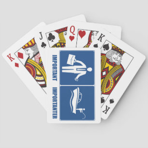 Work Is Important, Fishing Is Importanter Playing Cards