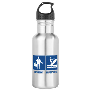 Work Is Important, Jet Skiing Is Importanter 532 Ml Water Bottle