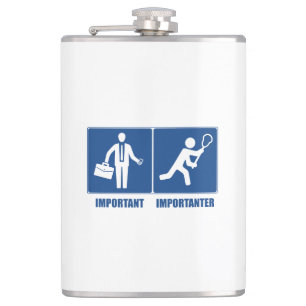 Work Is Important, Lacrosse Is Importanter Hip Flask