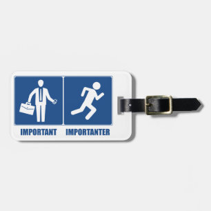 Work Is Important, Running Is Importanter Luggage Tag
