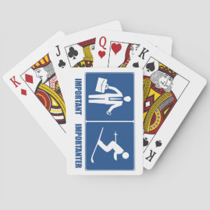 Work Is Important, Skiing Is Importanter Playing Cards