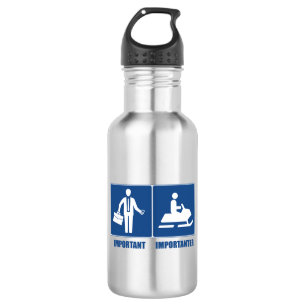 Work Is Important, Snowmobiling Is Importanter 532 Ml Water Bottle