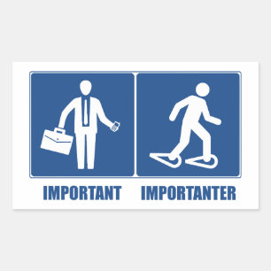 Work Is Important Snowshoeing Is Importanter Sticker