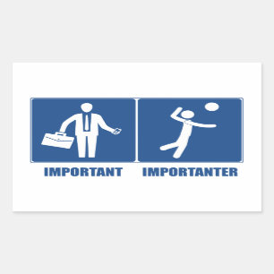 Work Is Important Volleyball Is Importanter Sticker