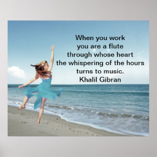 Work is love made visible poster