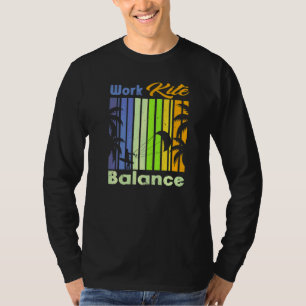 Work Kite Balance Lifestyle Vintage Work Life 7 T-Shirt