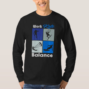 Work Kite Balance Lifestyle Vintage Work Life T-Shirt