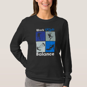 Work Kite Balance Lifestyle Vintage Work Life T-Shirt
