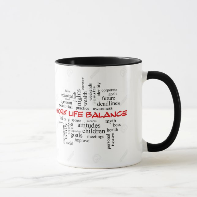 Work life balance mug (Right)