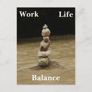 Work Life Balance Postcard