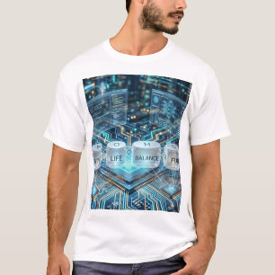 Work Life Balance Tech Programmer Coding Ne T-Shirt