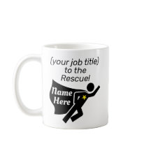 Work Mug Personalized Superhero Job Title and Name