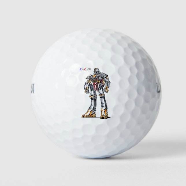 Work number 00005 'Acute Angle Machine' Golf Balls (Front)